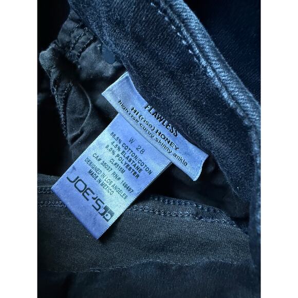 $198 Joe’s Jeans Hi Rise Honey Curvy Skinny Jeans - Dark Wash - 28 - Picture 4 of 10
